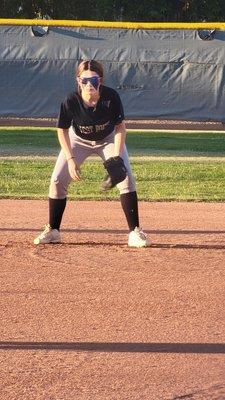 My Granddaughter on 1st Base