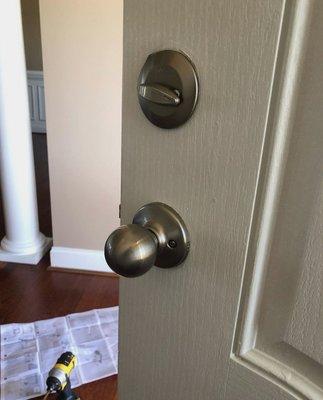 Before-Door Hardware Replacement, contact me for all your project needs! 850-499-7335 Veteran Owned & Operate