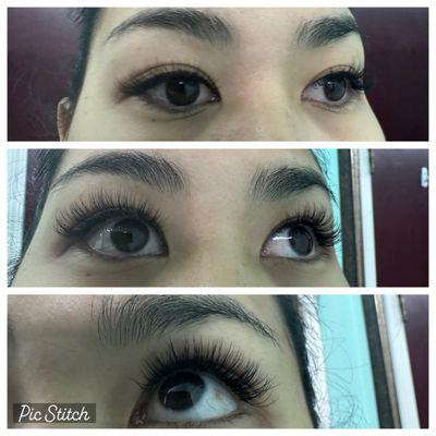 Classic eyelashes extensions