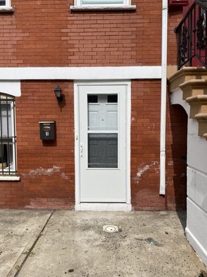 Front door and storm door installation