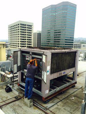 100 Ton Carrier Liquid Chiller Sherman Oaks Galleria