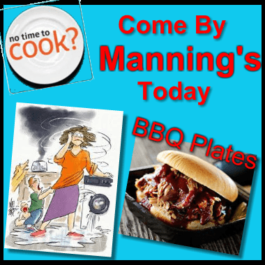 Mannings Offers To Go plates For those days when you're just too busy to cook!