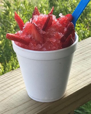 Strawberry shave ice