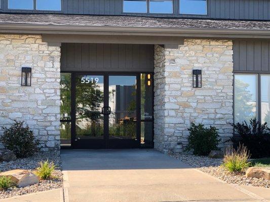 Entrance to the office building.