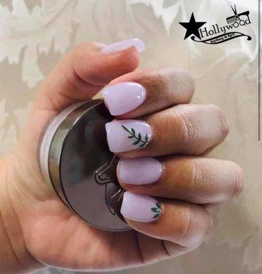 Short dip powder nails