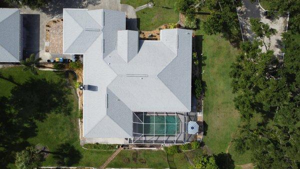 New roof and pool enclosure