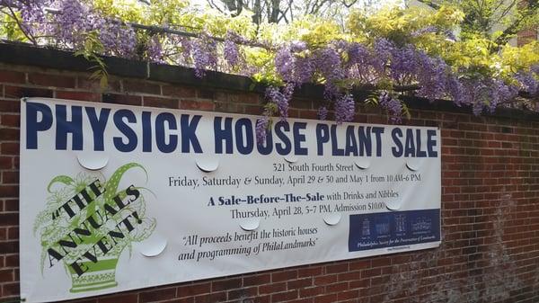 2016: 4/29-5/1 Physick House Annual Annual Plant Sale!