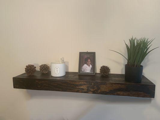 Ebony 2-piece Wooden Floating Shelves