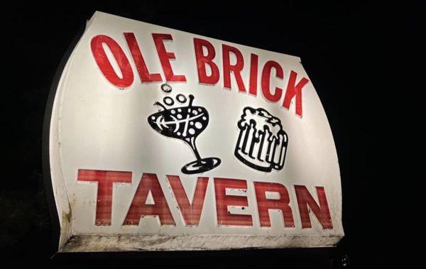 The Ole Brick Tavern Sign. Classic!