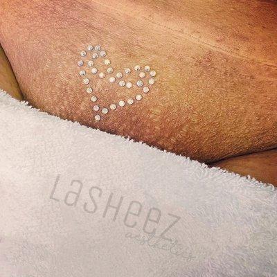 Vajazzle with Brazilian Wax