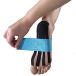 Kinesio tape helps support connective tissue as you heal.