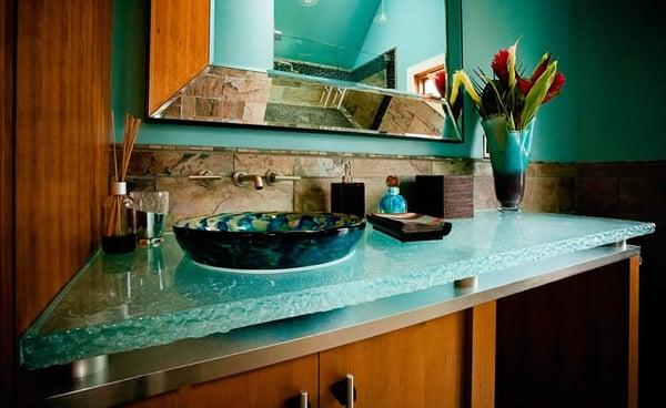 cool glass counter tops