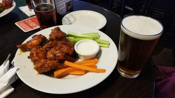 Hot wings for happy hour