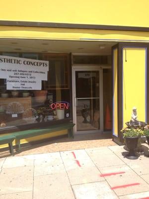 Front of the shop at 239 Bridge St. Phoenixville, PA.