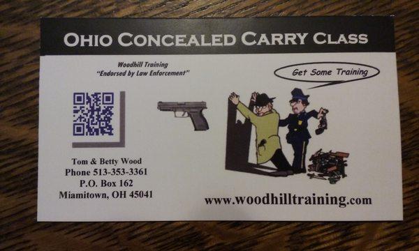 Longest running CCW Training Class in the Tri-state, Please check our references, endorsed by Law Enforcement www.woodhilltraining.com