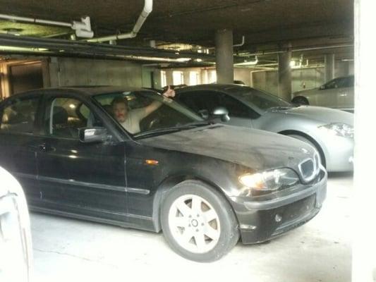 We got this BMW running in the owners parking garage and save him big bucks on towing.