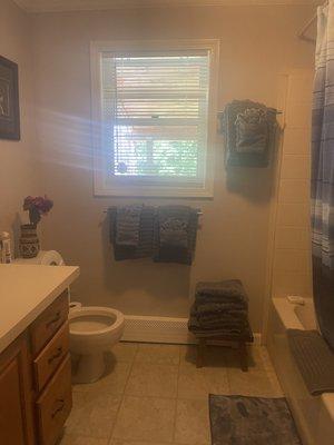 Cleaned bathroom