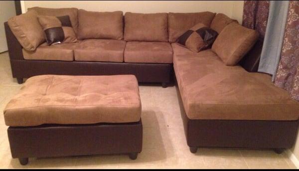 Unbelievable prices for this great 3pcs sectional sofa set $599 only (New in the box ) available in chocolate and other colors as well !