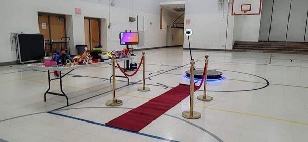 360 photobooth  setup in St.louis MO at Gateway Middle School