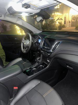 Interior detail of Chevy Equinox