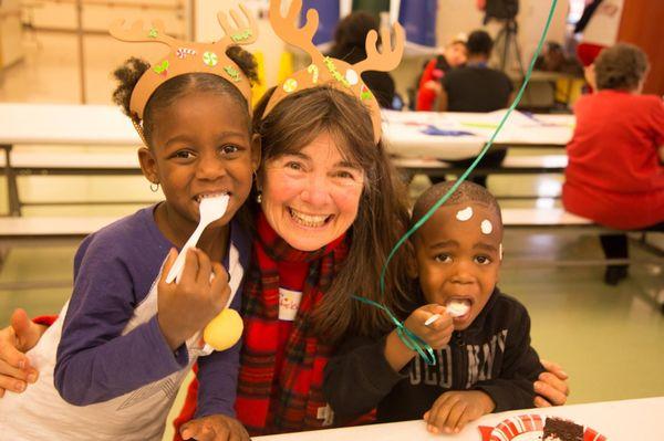 Annual Holiday Party for Students at Cincinnati Public School Condon School