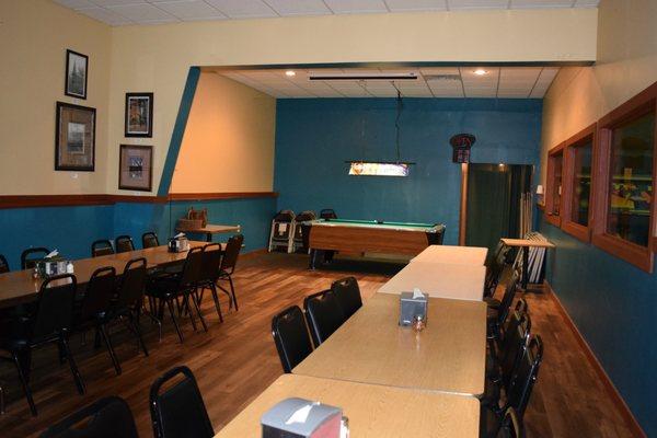 Our Banquet room