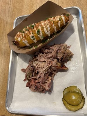 Pulled pork and street corn {before}