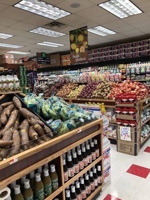 Produce area seen right when you walk in past the deli counter