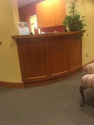 Receptionist area