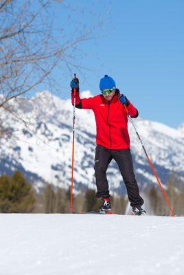 Cross Country Skiing in the Tetons.