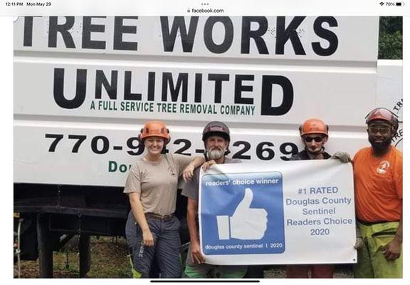 Great crew!  Did a great job on the tree removal!