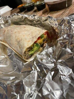 Vegetable burrito