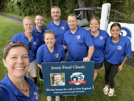 Team photo as we sponsor Jenny fund classic.