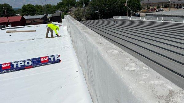 TPO roof replacement