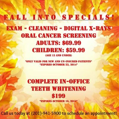 Check out our current specials!