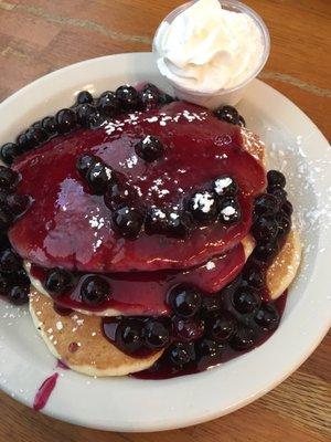 Blueberry pancakes