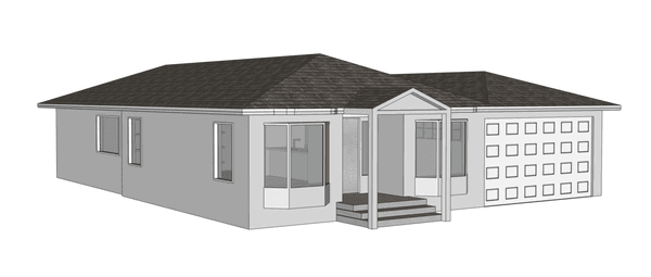 Exterior Design of California Home. Extension and Addition Project.