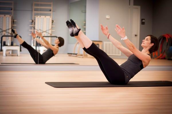 Mat Pilates class