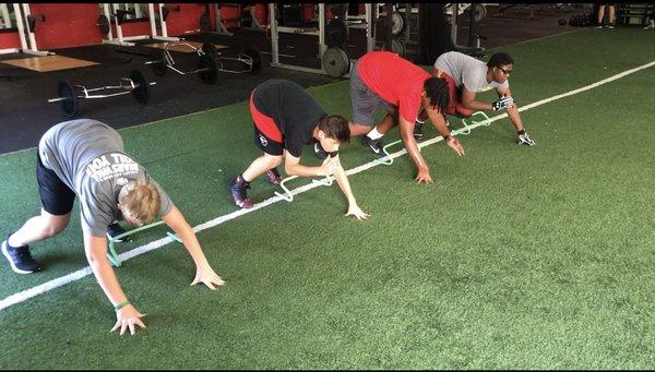 Defensive Line Training Session