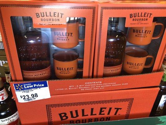 12/21/20. Monday afternoon. Sweeet Bulleit Bourbon gift set in the liquor store!! LOVE Bulleit!!! LOVE IT!!!