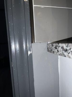 Missing backsplash siding