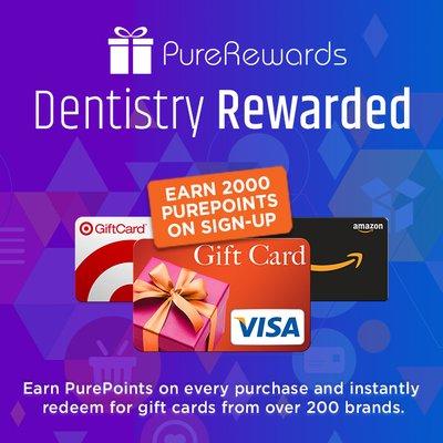 PureRewards is the most convenient Loyalty Program in Dentistry.