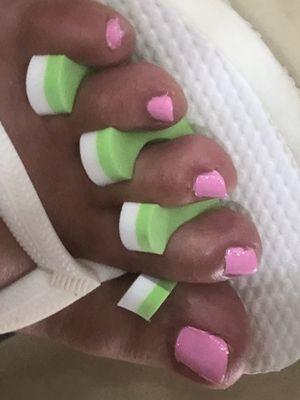 Pedicure done 7/18/2023