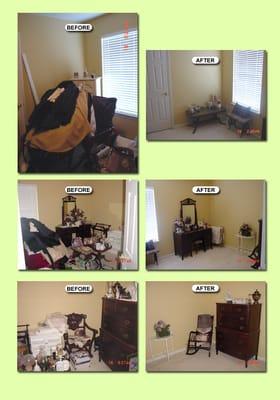 Before & After Organizing Photo's