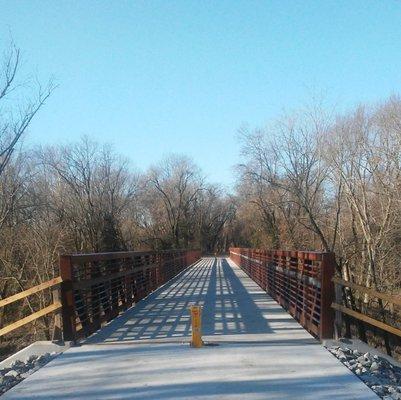 The new bridge over Silver Creek