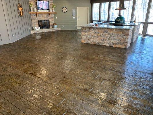 Stamped concrete