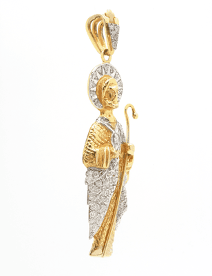 Gold San Judas pendant