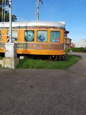 The old train car.