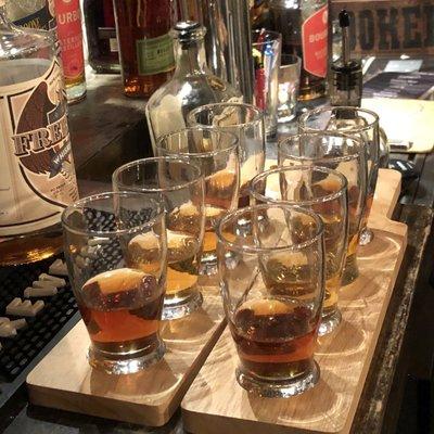 Bourbon and whiskey flights!