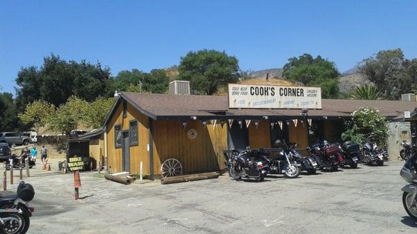 Cook's Corner--start your ride here!  Head up the hill from Cook's toward Jamboree Road--12+ miles.  It's all you!